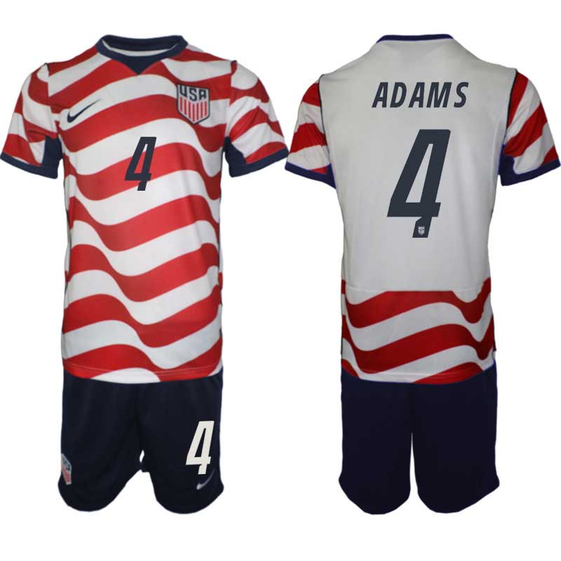 USA Landslagströja VM 2026 Hemmaställ Tyler Adams #4 – Herr Fotbollsset Tröja + Shorts 1 USA Landslagströja VM 2026 Hemmaställ Tyler Adams #4 – Herr Fotbollsset Tröja + Shorts