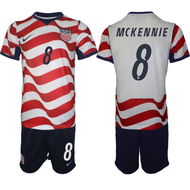USA Landslagströja VM 2026 Hemmaställ Weston McKennie #8 – Herr Fotbollsset Tröja + Shorts 1 USA Landslagströja VM 2026 Hemmaställ Weston McKennie #8 – Herr Fotbollsset Tröja + Shorts
