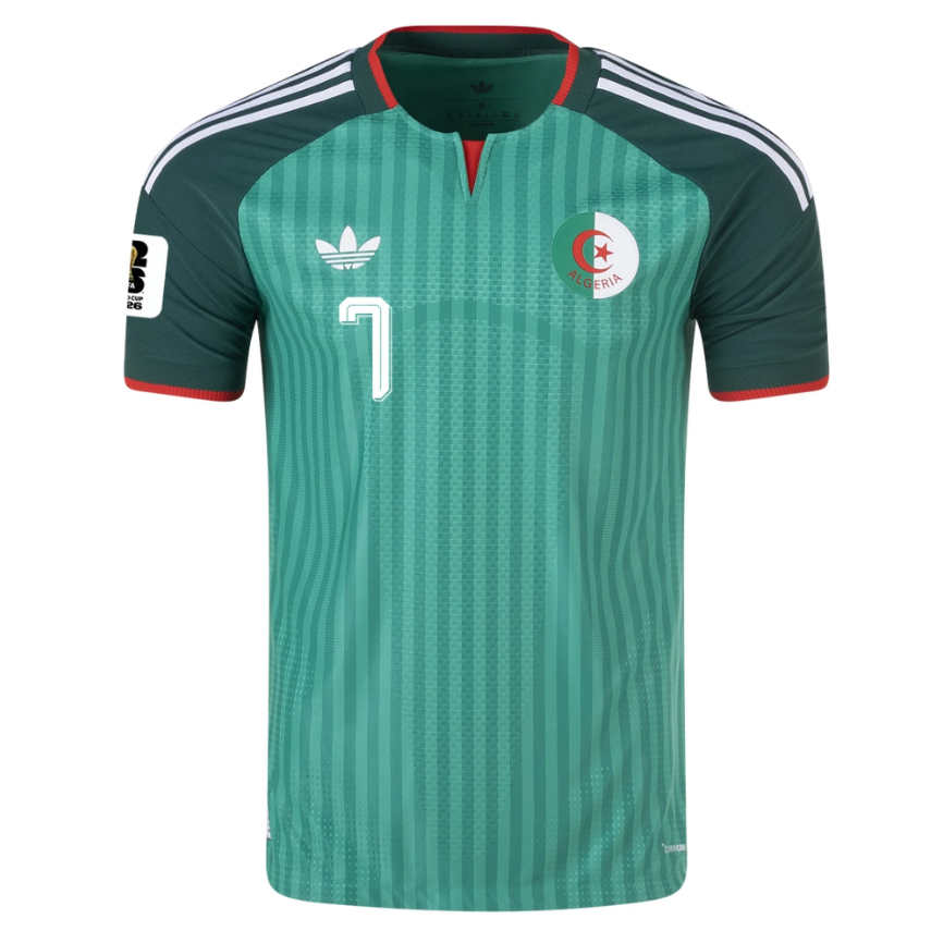 Algeriet Bortatröja VM 2026 Herr – Riyad Mahrez #7 Fotbollströja med VM-Patch 2 Algeriet Bortatröja VM 2026 Herr – Riyad Mahrez #7 Fotbollströja (Med VM 2026-märke)