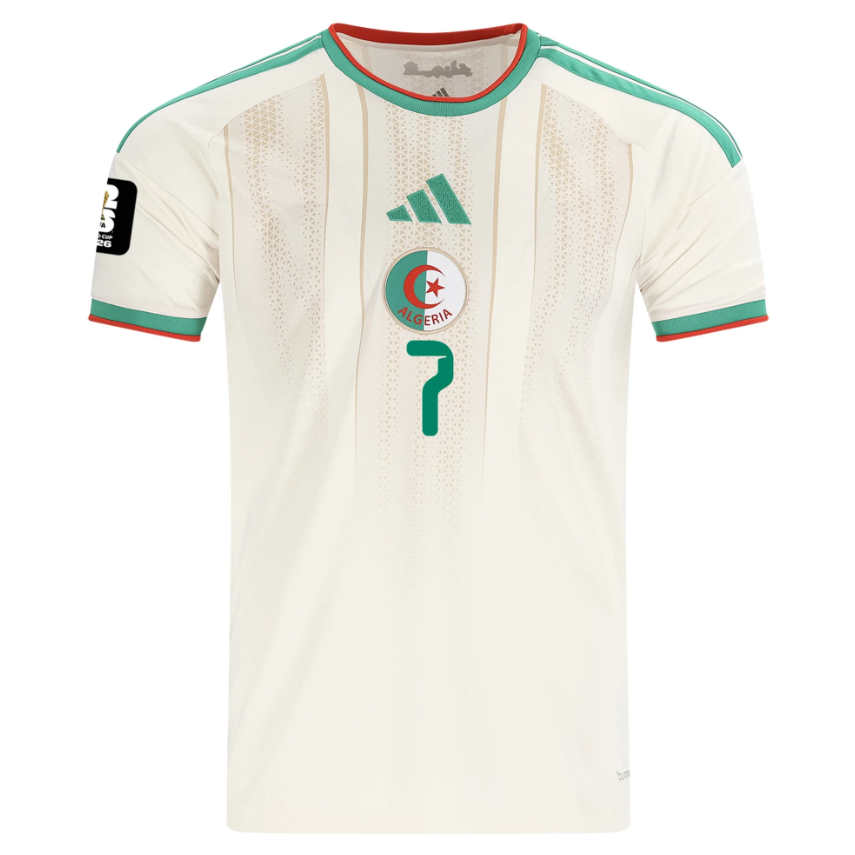 Algeriet Hemmatröja VM 2026 Herr – Riyad Mahrez #7 Fotbollströja (Med VM 2026-märke)