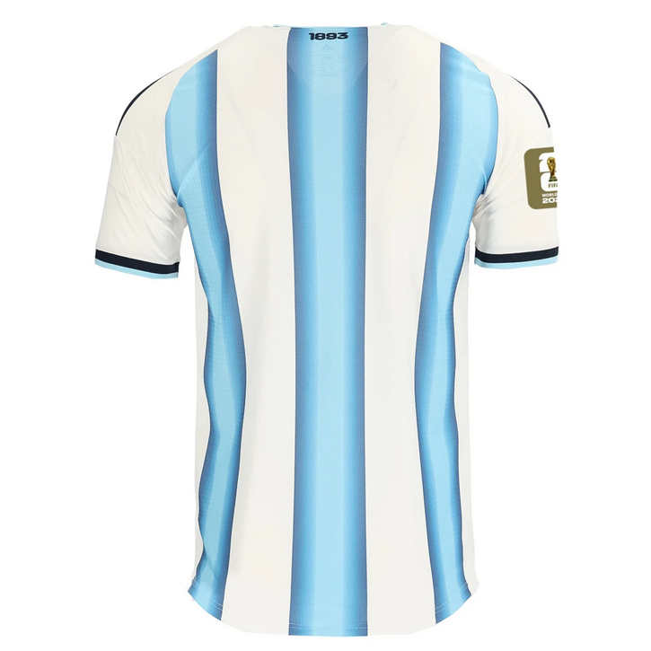 Argentina Hemmatröja VM 2026 Herr – Vit/Ljusblå Fotbollströja (Med VM 2026-märke)