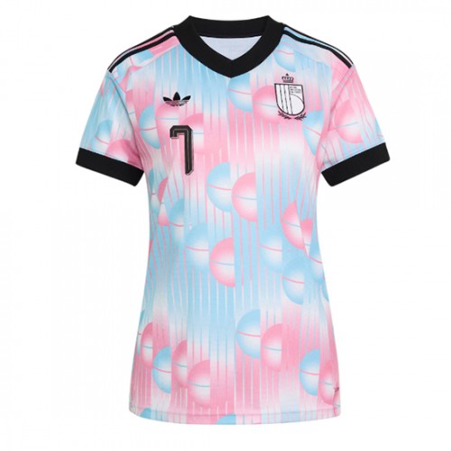 Belgien VM 2026 Bortatröja Kevin De Bruyne 7 Dam Fotbollströja 2 Belgien VM 2026 Bortatröja Kevin De Bruyne 7 Dam Fotbollströja