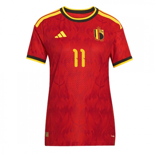 Belgien VM 2026 Hemmatröja Jérémy Doku 11 Dam Fotbollströja 2 Belgien VM 2026 Hemmatröja Jérémy Doku 11 Dam Fotbollströja