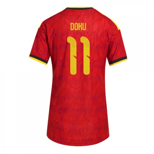 Belgien VM 2026 Hemmatröja Jérémy Doku 11 Dam Fotbollströja 1 Belgien VM 2026 Hemmatröja Jérémy Doku 11 Dam Fotbollströja