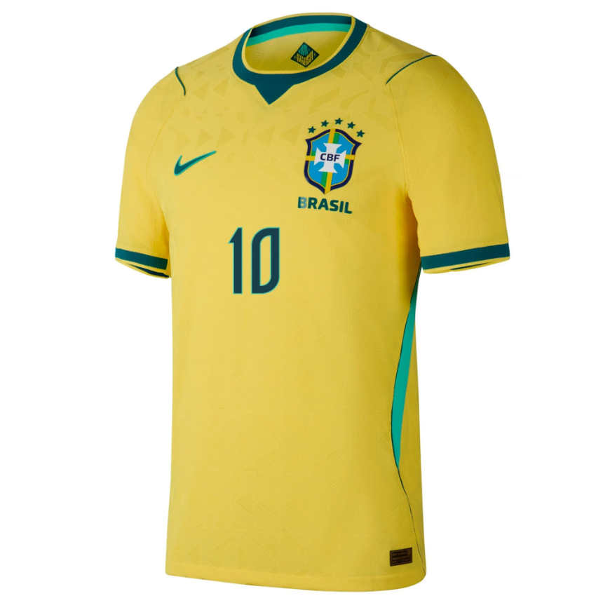 Brasilien Hemmatröja VM 2026 Vinícius Júnior 10 Herr Fotbollströja 2 Brasilien Hemmatröja VM 2026 Vinícius Júnior 10 Herr Fotbollströja