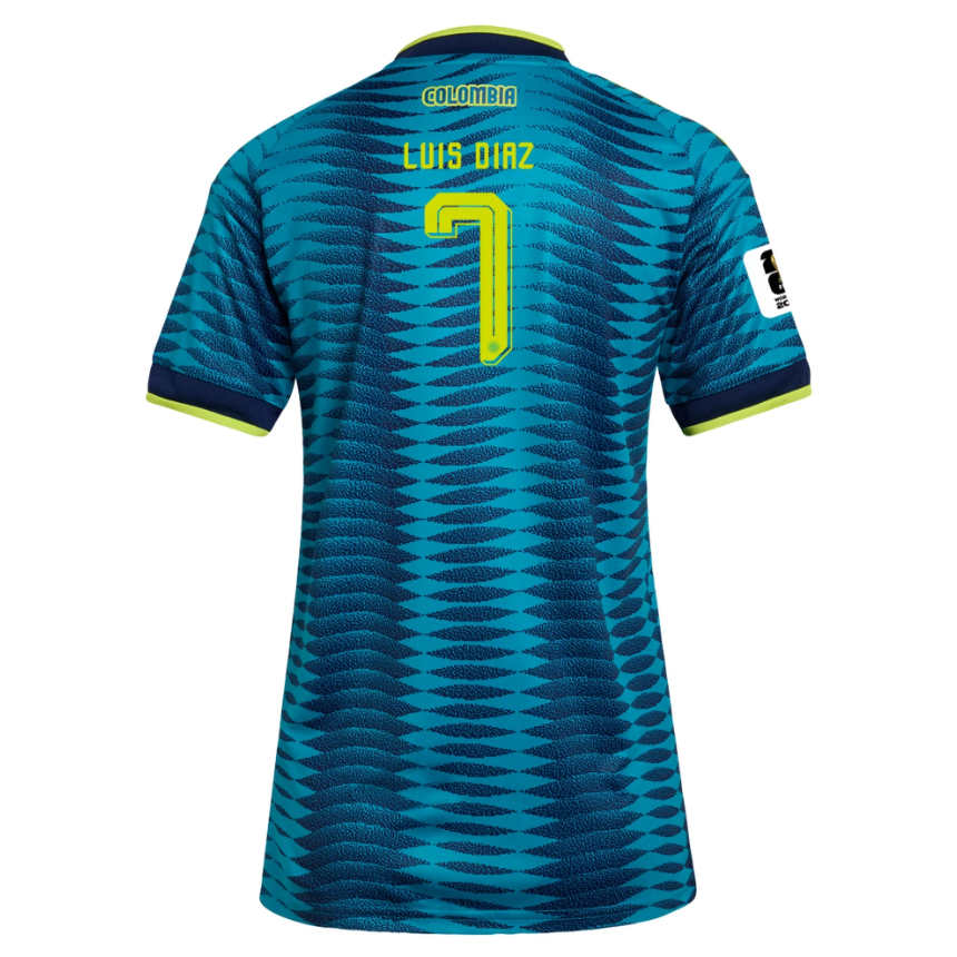 Colombia Bortatröja VM 2026 Dam – Luis Díaz 7 Fotbollströja (Med VM 2026-märke)