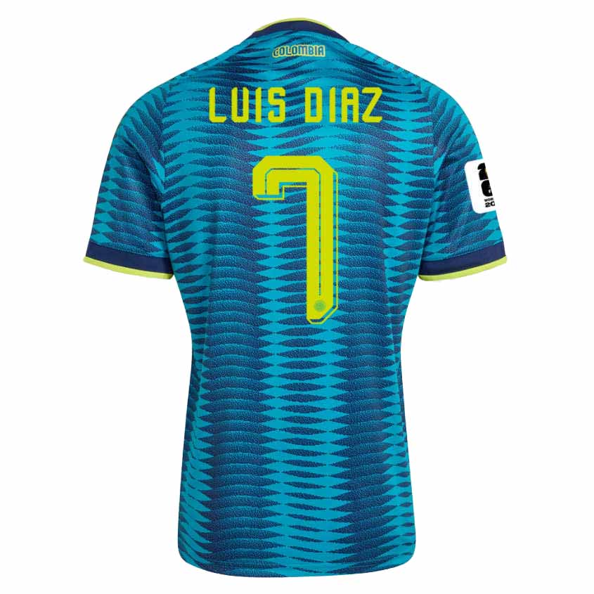 Colombia Bortatröja VM 2026 Herr – Luis Díaz 7 Fotbollströja med VM-Patch 1 Colombia Bortatröja VM 2026 Herr – Luis Díaz 7 Fotbollströja (Med VM 2026-märke)
