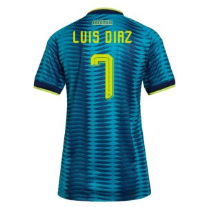 Colombia Bortatröja VM 2026 Luis Díaz 7 Dam Fotbollströja