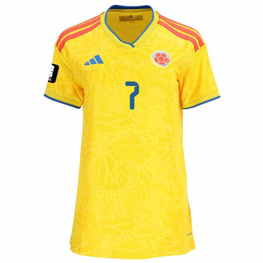 Colombia Hemmatröja VM 2026 Dam – Luis Díaz 7 Fotbollströja (Med VM 2026-märke)