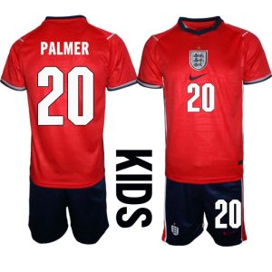 England Bortaställ VM 2026 Barn Cole Palmer 20 Tröja och Shorts