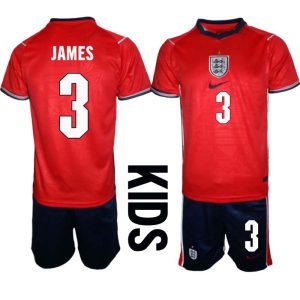 England Bortaställ VM 2026 Barn Reece James 3 Tröja och Shorts