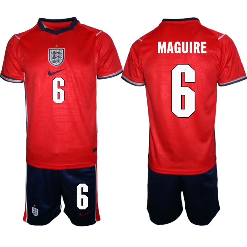 England Bortaställ VM 2026 Herr Harry Maguire 6 Tröja och Shorts 1 England Bortaställ VM 2026 Herr Harry Maguire 6 Tröja och Shorts