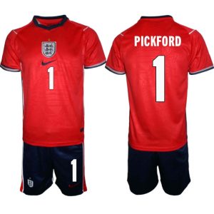 England Bortaställ VM 2026 Herr Jordan Pickford 1 Tröja och Shorts