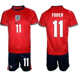 England Bortaställ VM 2026 Herr Phil Foden 11 Tröja och Shorts