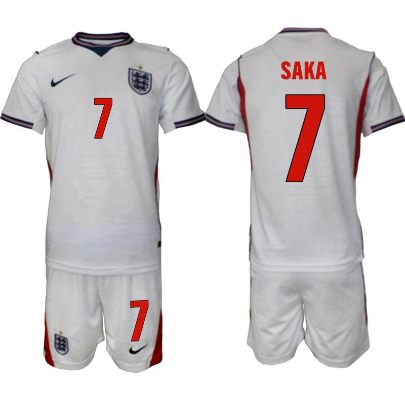 England Hemmaställ VM 2026 Herr Bukayo Saka 7 Tröja och Shorts 1 England Hemmaställ VM 2026 Herr Bukayo Saka 7 Tröja och Shorts