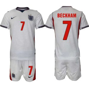 England Hemmaställ VM 2026 Herr David Beckham 7 Tröja och Shorts