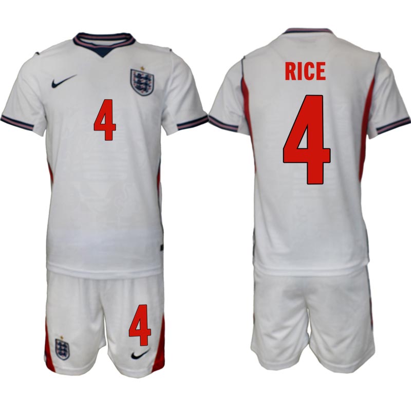 England Hemmaställ VM 2026 Herr Declan Rice 4 Tröja och Shorts 1 England Hemmaställ VM 2026 Herr Declan Rice 4 Tröja och Shorts