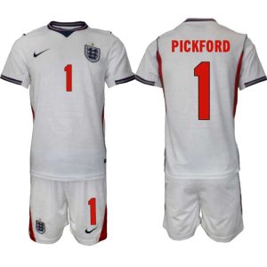 England Hemmaställ VM 2026 Herr Jordan Pickford 1 Tröja och Shorts
