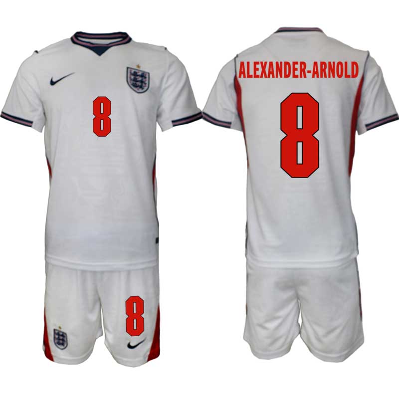 England Hemmaställ VM 2026 Herr Trent Alexander-Arnold 8 Tröja och Shorts