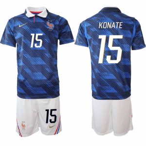 Frankrike Hemmaställ VM 2026 Herr Ibrahima Konaté 15 Tröja och Shorts