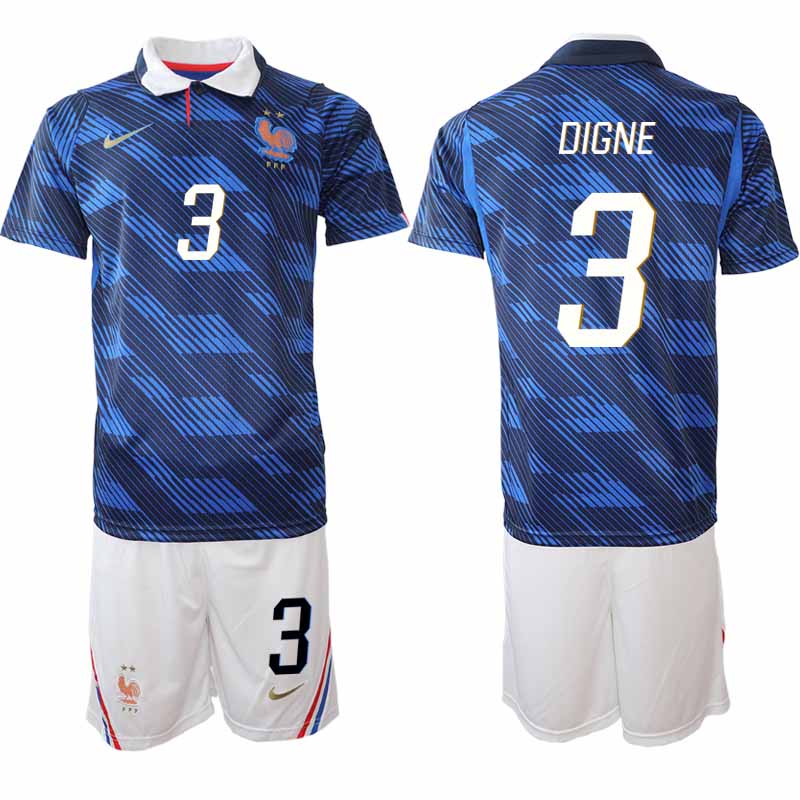 Frankrike Hemmaställ VM 2026 Herr Lucas Digne 3 Tröja och Shorts