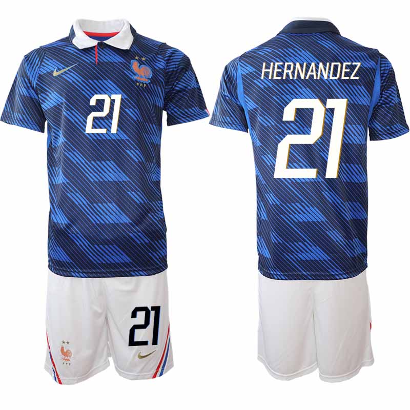 Frankrike Hemmaställ VM 2026 Herr Lucas Hernández 21 Tröja och Shorts