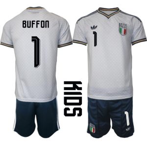 Italien Bortaställ VM 2026 Barn Gianluigi Buffon 1 Tröja och Shorts