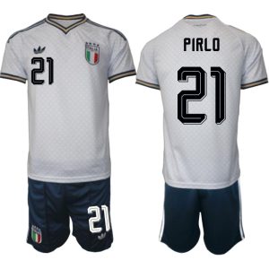 Italien Bortaställ VM 2026 Herr Andrea Pirlo 21 Tröja och Shorts