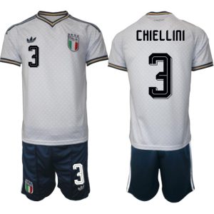 Italien Bortaställ VM 2026 Herr Giorgio Chiellini 3 Tröja och Shorts