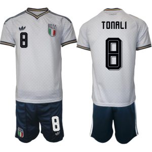 Italien Bortaställ VM 2026 Herr Sandro Tonali 8 Tröja och Shorts