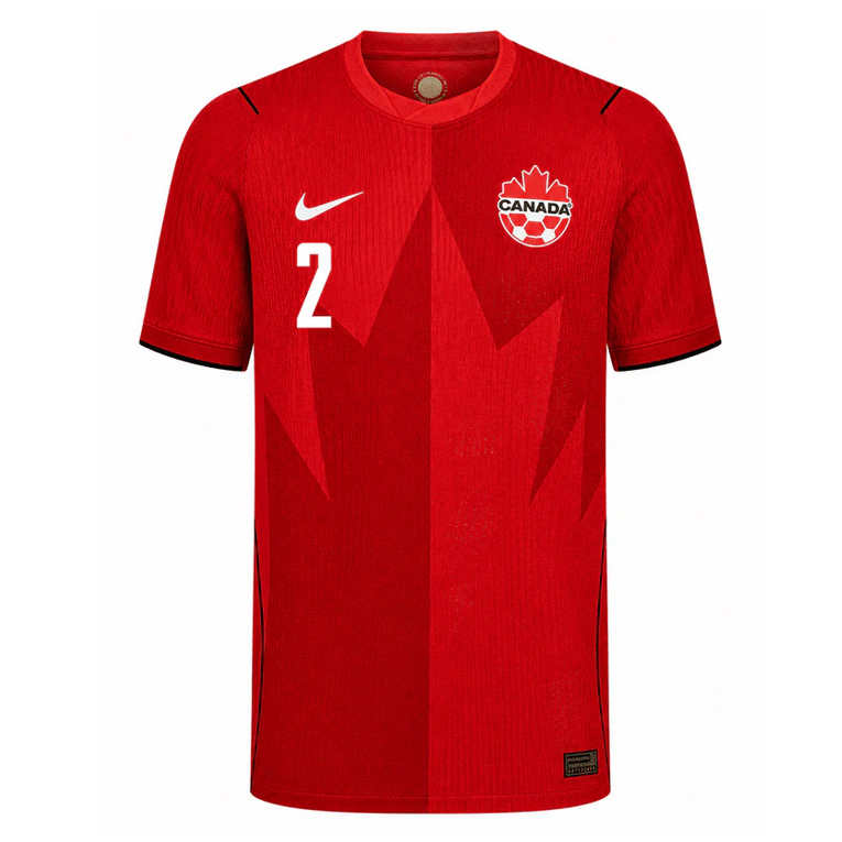 Kanada Hemmatröja VM 2026 Alistair Johnston 2 Herr Fotbollströja