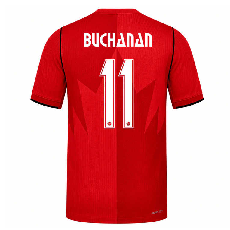 Kanada Hemmatröja VM 2026 Tajon Buchanan 11 Herr Fotbollströja