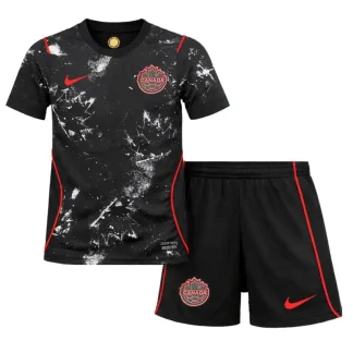 Kanada VM 2026 Bortaställ Barn Fotbollskit (Tröja + Shorts)