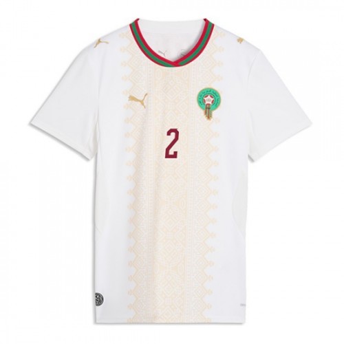 Marocko VM 2026 Achraf Hakimi #2 Bortatröja Dam Kortärmad Fotbollströja