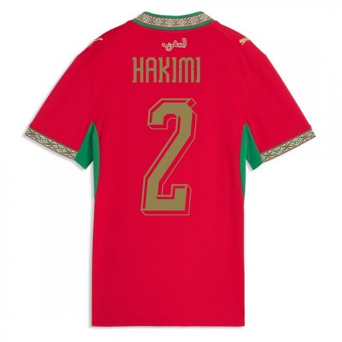 Marocko VM 2026 Achraf Hakimi #2 Hemmatröja Dam Kortärmad Fotbollströja 1 Marocko VM 2026 Achraf Hakimi #2 Hemmatröja Dam Kortärmad Fotbollströja