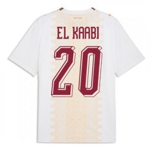 Marocko VM 2026 Ayoub El Kaabi #20 Bortatröja Herr Kortärmad Fotbollströja