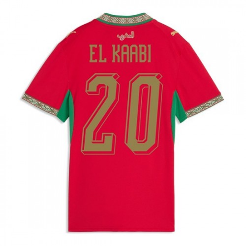 Marocko VM 2026 Ayoub El Kaabi #20 Hemmatröja Dam Kortärmad Fotbollströja 1 Marocko VM 2026 Ayoub El Kaabi #20 Hemmatröja Dam Kortärmad Fotbollströja