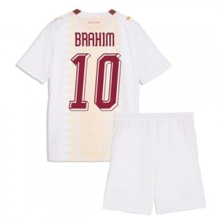 Marocko VM 2026 Brahim Díaz #10 Bortaställ Barn Fotbollskit (Tröja + Shorts)