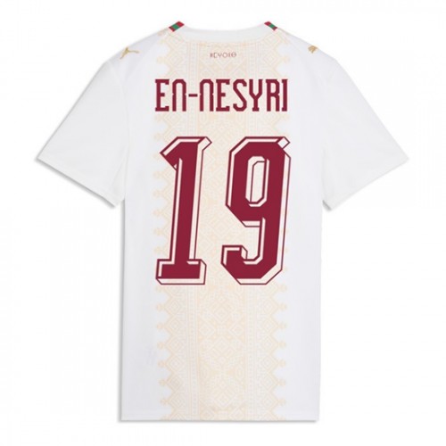 Marocko VM 2026 Youssef En-Nesyri #19 Bortatröja Dam Kortärmad Fotbollströja 1 Marocko VM 2026 Youssef En-Nesyri #19 Bortatröja Dam Kortärmad Fotbollströja