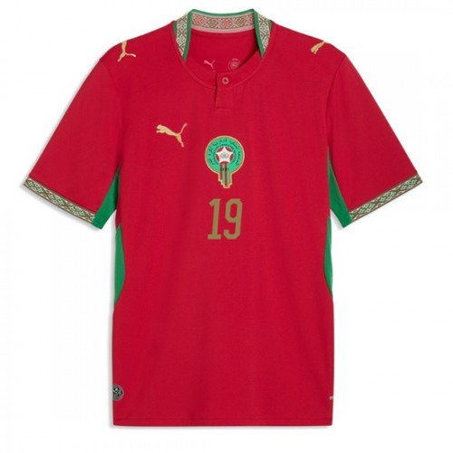 Marocko VM 2026 Youssef En-Nesyri #19 Hemmatröja Herr Kortärmad Fotbollströja 2 Marocko VM 2026 Youssef En-Nesyri #19 Hemmatröja Herr Kortärmad Fotbollströja