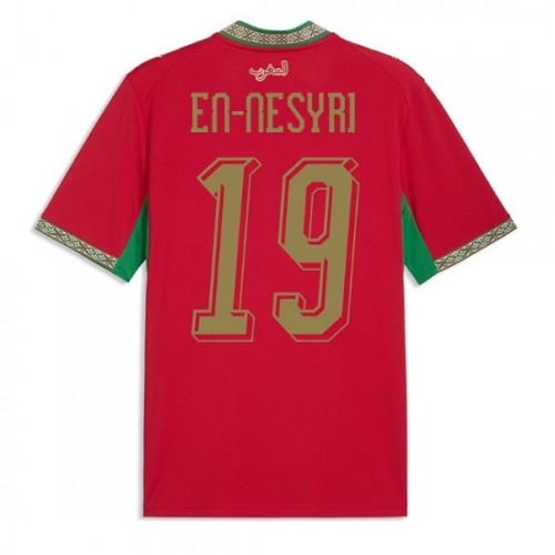 Marocko VM 2026 Youssef En-Nesyri #19 Hemmatröja Herr Kortärmad Fotbollströja 1 Marocko VM 2026 Youssef En-Nesyri #19 Hemmatröja Herr Kortärmad Fotbollströja
