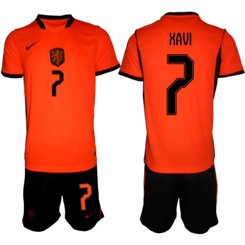 Nederländerna Hemmaställ VM 2026 Herr Xavi Simons 7 Tröja och Shorts 1 Nederländerna Hemmaställ VM 2026 Herr Xavi Simons 7 Tröja och Shorts