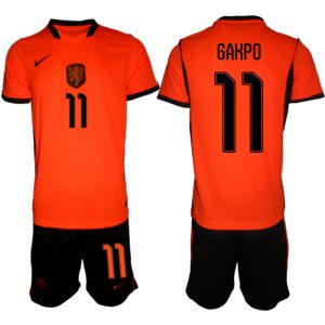 Nederländerna Hemmaställ VM 2026 Herr Cody Gakpo 11 Tröja och Shorts