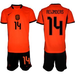 Nederländerna Hemmaställ VM 2026 Herr Tijjani Reijnders 14 Tröja och Shorts