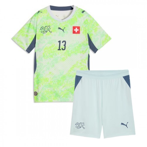 Schweiz VM 2026 Bortaställ Barn Ricardo Rodriguez 13 Fotbollskit