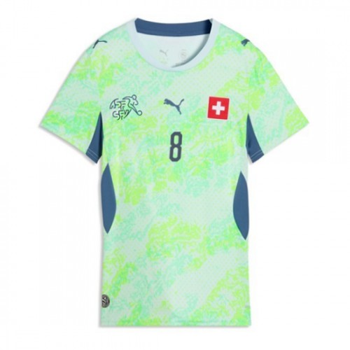 Schweiz VM 2026 Bortatröja Remo Freuler 8 Dam Fotbollströja 2 Schweiz VM 2026 Bortatröja Remo Freuler 8 Dam Fotbollströja