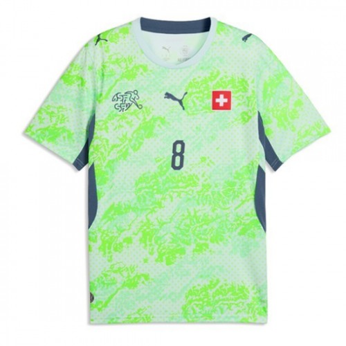 Schweiz VM 2026 Bortatröja Remo Freuler 8 Herr Fotbollströja 2 Schweiz VM 2026 Bortatröja Remo Freuler 8 Herr Fotbollströja