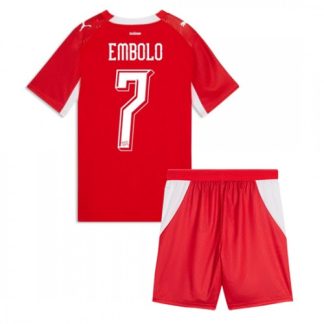 Schweiz VM 2026 Hemmaställ Barn Breel Embolo 7 Fotbollskit