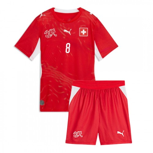 Schweiz VM 2026 Hemmaställ Barn Remo Freuler 8 Fotbollskit 2 Schweiz VM 2026 Hemmaställ Barn Remo Freuler 8 Fotbollskit