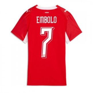 Schweiz VM 2026 Hemmatröja Breel Embolo 7 Dam Fotbollströja